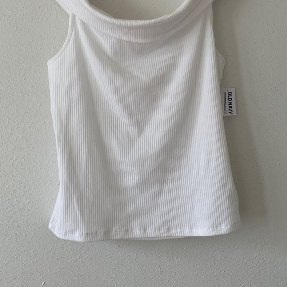 Old Navy Off Shoulder Ribbed Tee White - Picture 7 of 14